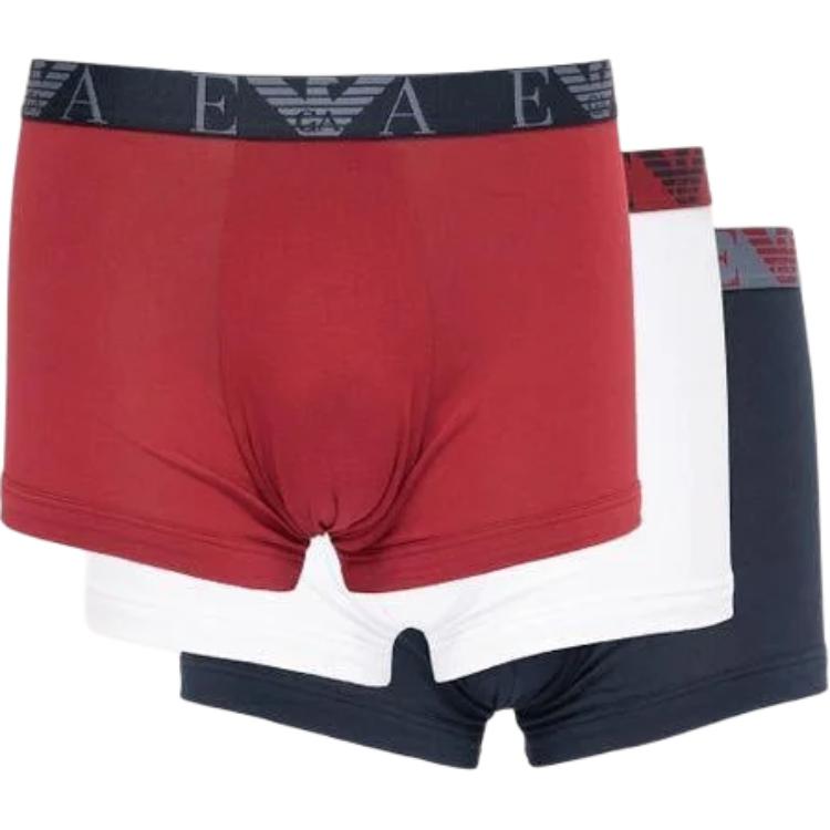Emporio Armani Logo Elastic Boxer Briefs 3-Pack Men underwear EM000259-AF10778-MB313 M
