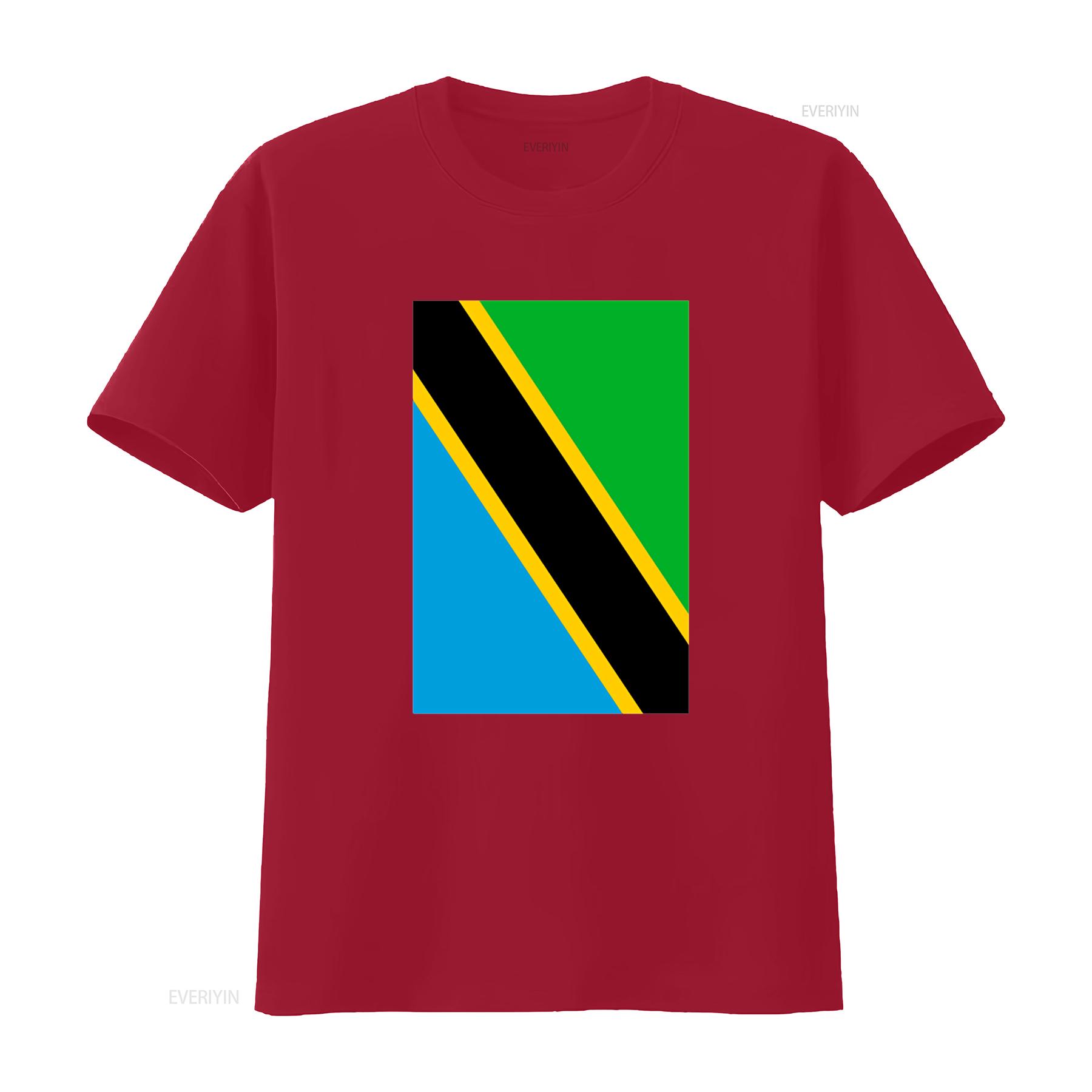 Гранж Флаг Танзании Крутая Восточная Африка Суахили Танзанийская Футболка винтажная Стиранная Дышащая Слегка модная Унисекс Удобная S