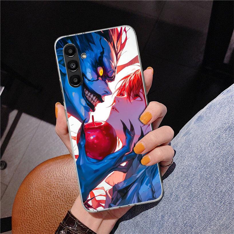 N-Note D-Death Yagami Light Phone Case For Samsung Galaxy A17 A16 A15 A14 A13 A57 A56 A55 A54 A53 A37 A36 A35 A34 A33 A26 A25 A2