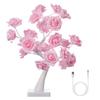Desktop Rose Bonsai Tree Lamp 24 LED Tree Lamp Battery Powered Decorative Light for Living Room