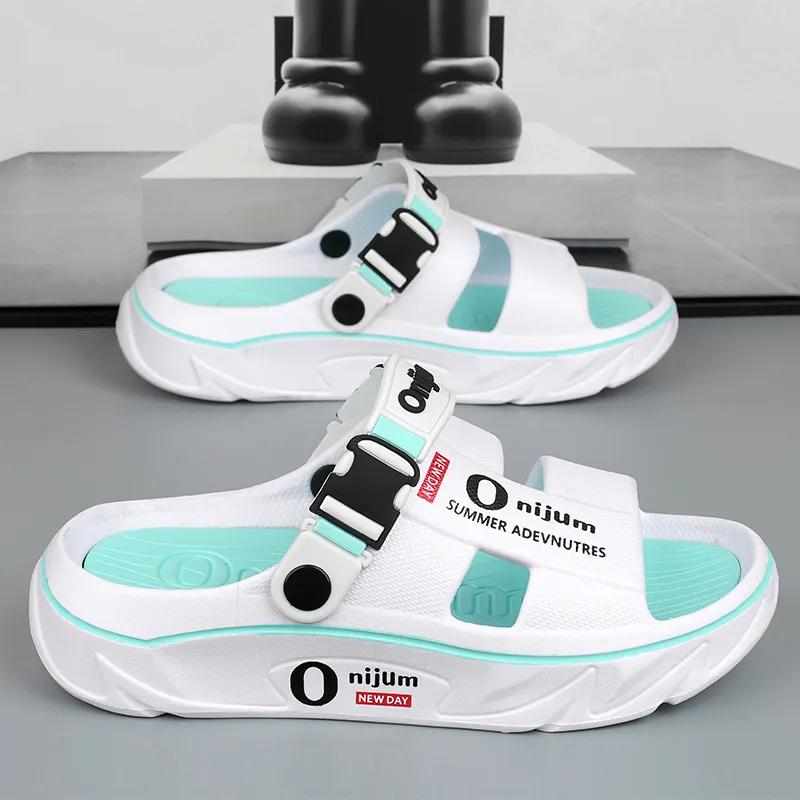 Summer Men's Beach Comfortable Soft Slides Casual Shoes Massage Slippers Indoor Outdoor Sandals  Men Home Slippers