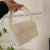 Pearl Bag Women's New Version of Hand-woven Messenger Bag Mobile Phone Bag, Personalized Versatile Mini Pearl Bag