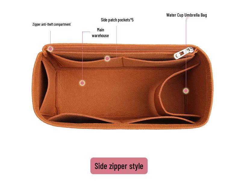 

Felt Inner Bag Organizer: Multi-Model Cosmetic and Storage Solution