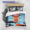 Cartoon Pattern Bedding Quilt Set Quilt Cover Pillowcase Home Decoration Birthday Gift (1 * duvet cover + 2 * pillowcase, without core)