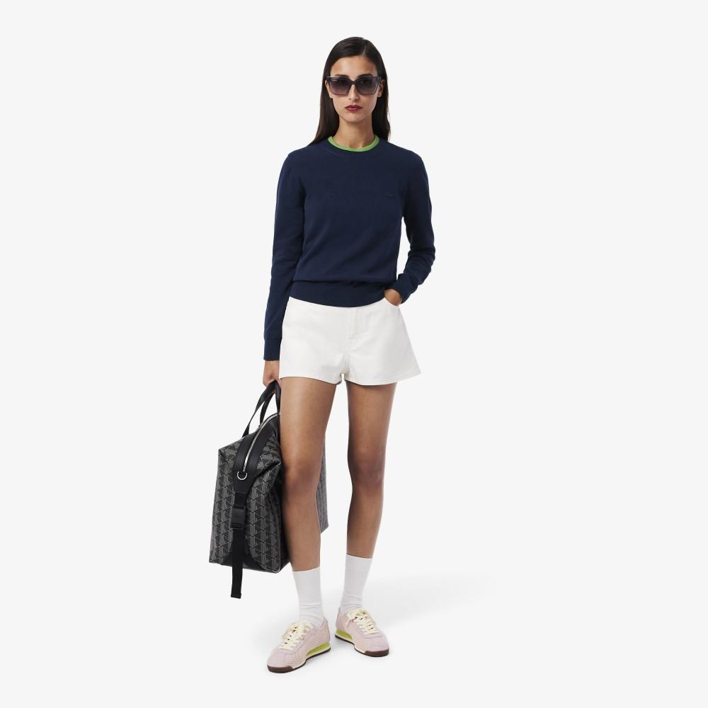 Lacoste Women's Light Cotton Crewneck Sweater AF4145-56G166