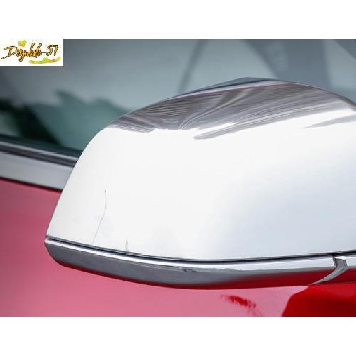 Chrome ABS Rear View Side Door Mirror Cover 2PCS For Tesla Model S 2012-