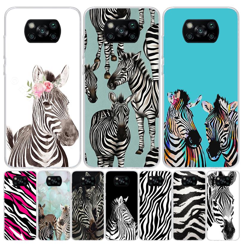 Zebra Stripe Black White Case Phone Cover for Xiaomi Redmi Note 10 9 9S 8 8T 7 5 Pro Mi 12T 11T 10T 9T 12 11 Lite A3 A2 Trend Fu