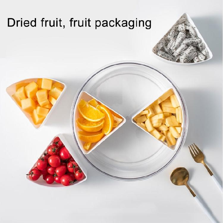 Snacks Holder Clear Lid Candy Dish Serving Bowl with Lid Snacks Storage Box Snacks Bowl Perfect for Sweet and Dry Snacks