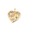 18K Gold Plated Devil's Eye Heart & Star Pendant Necklace
