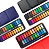 12/18/24 Color Watercolor Paint Set with Watercolor Brush for Painting Solid Watercolor Pigment for Artist Beginner Kid