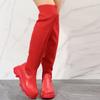 2026 New Women's Boots Designer Sexy Platform Shoes Knitted Elastic Long Boots Fashion Breathable Women Casual Boots Botas Mujer