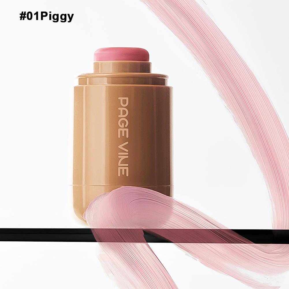 Pocket Powder Blusher Stick 6-color Lip Gloss Stick Highlights Brightens Natural Matte Rouge Blusher Blush Cream Stick