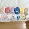 Kinder Winterhandschuhe Einfarbig Plüsch Warm Baby Fäustlinge Winddicht Kältefest Jungen Mädchen Vollfingerhandschuhe mit Bändern
