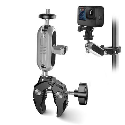 Camera Mounts Clamp Mount Bicycle Handlebar Adapter Mount Aluminum Alloy 1.5kg Load Capacity with