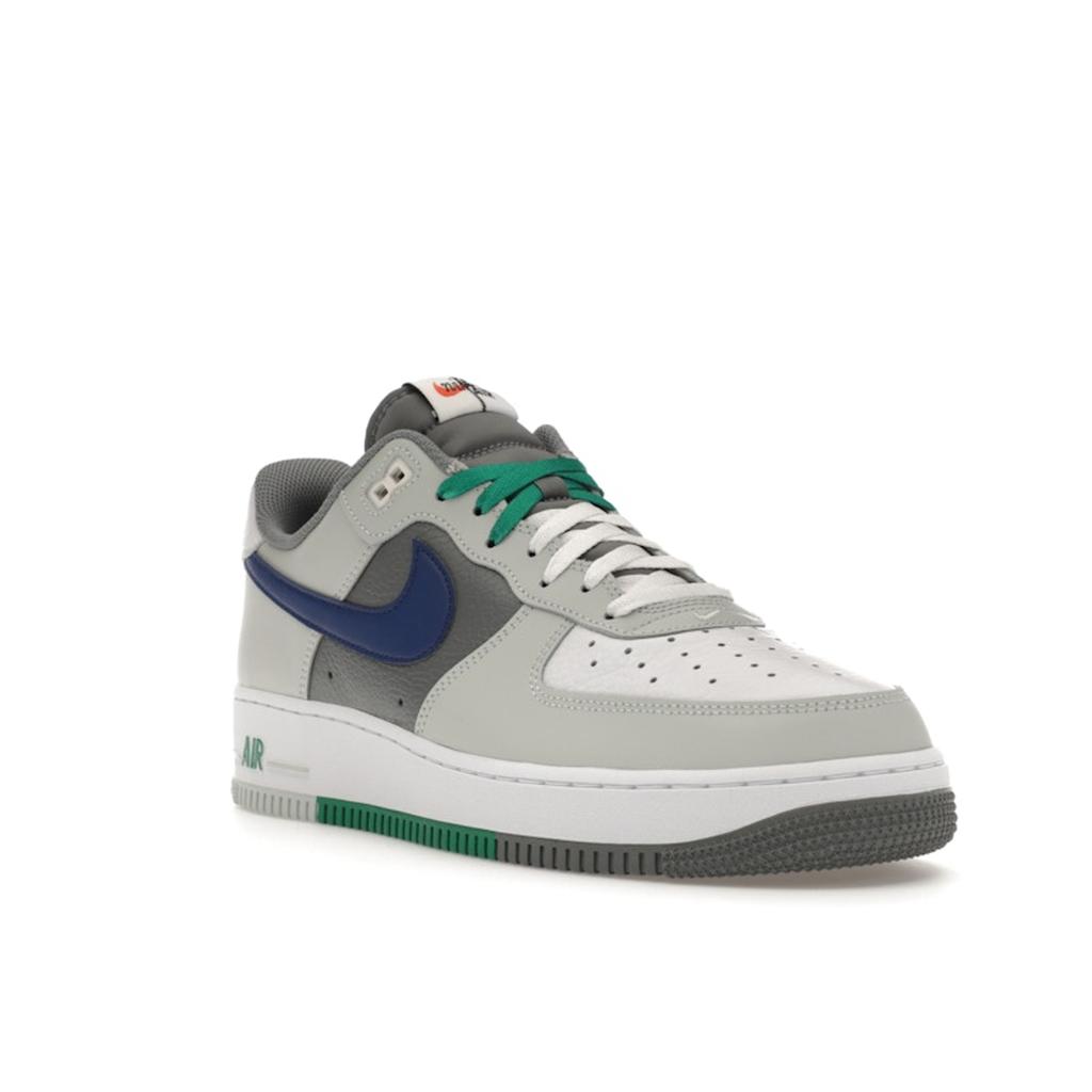 Nike Air Force 1 07 LV8 Split - Light Silver Deep Royal Men Sneakers Grey White Smoke-Grey FD2592-001