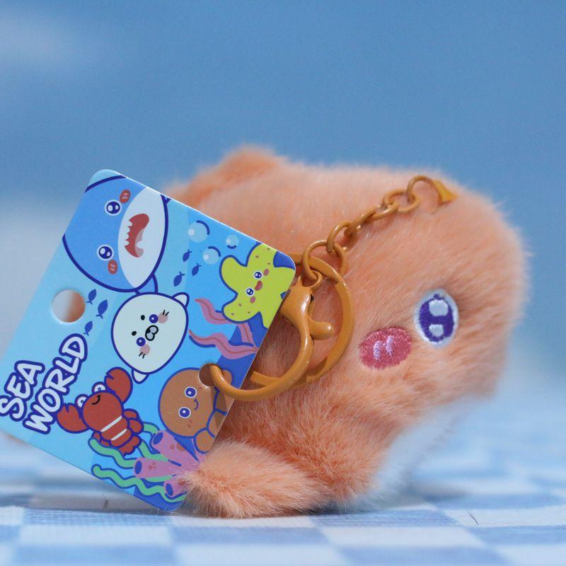 Animal Whimsical Ocean Plush Keychain With Cute Shark Crab And Octopus Collectors For