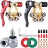 2 Pair Quick Disconnect Auto Cables Connectors Car Battery Bornes Main Cable Post Clamp Terminal Screw Connection For Car Truck