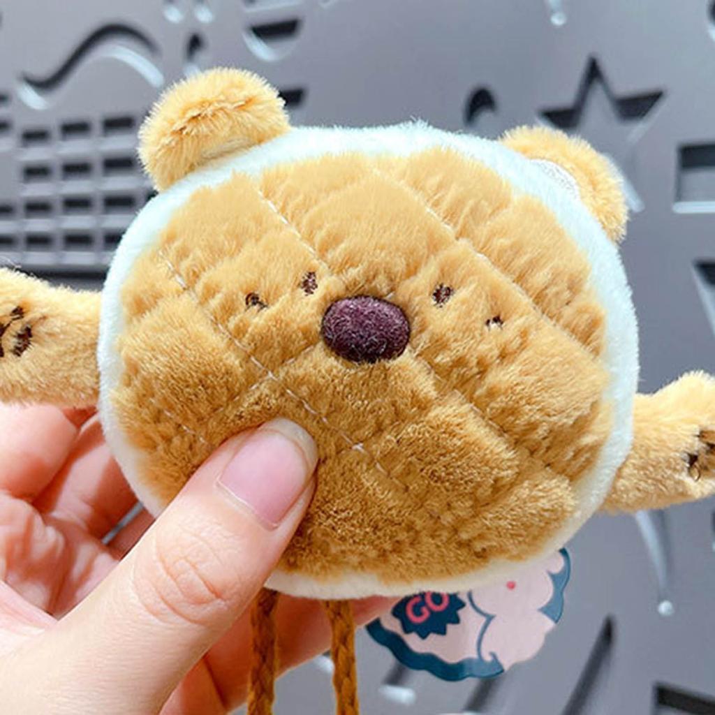 Fashionable Bread Pendant Keychain Cartoon Keyring Gift for Girls Perfect for Daily Use