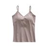 Women's 2025 Summer Crisscross Back Camisole with Chest Pad – Pure Cotton Base Layer