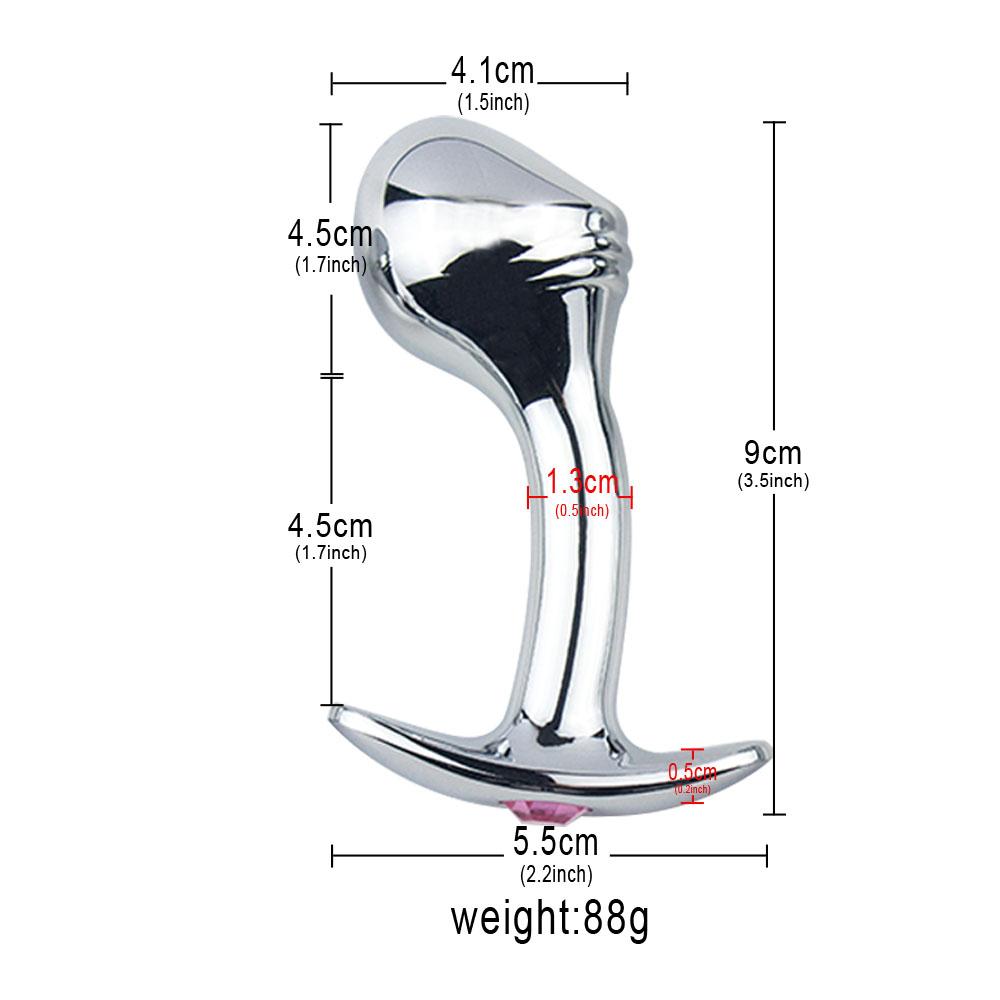 S/M/L Metal Steel Anal Butt Plug Prostate G-spot Massager Probe Expander Perlen Dildo Anal Plug Sex Toys for Adult Men Women