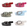 Glossy Dot Print Waist Belt with Oval Pin Closure, Adjustable Skinny Belt for Jeans, Skirts, Dresses, and Daily Styling