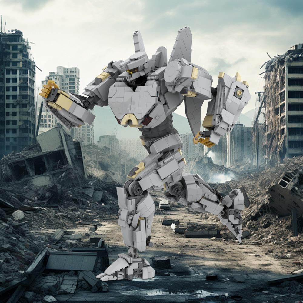 MOC Science Fiction Film Striker Eureka Mecha Hunter Model Building Blocks Gypsy Crisis Fighting Mecha Bricks Toy Gift