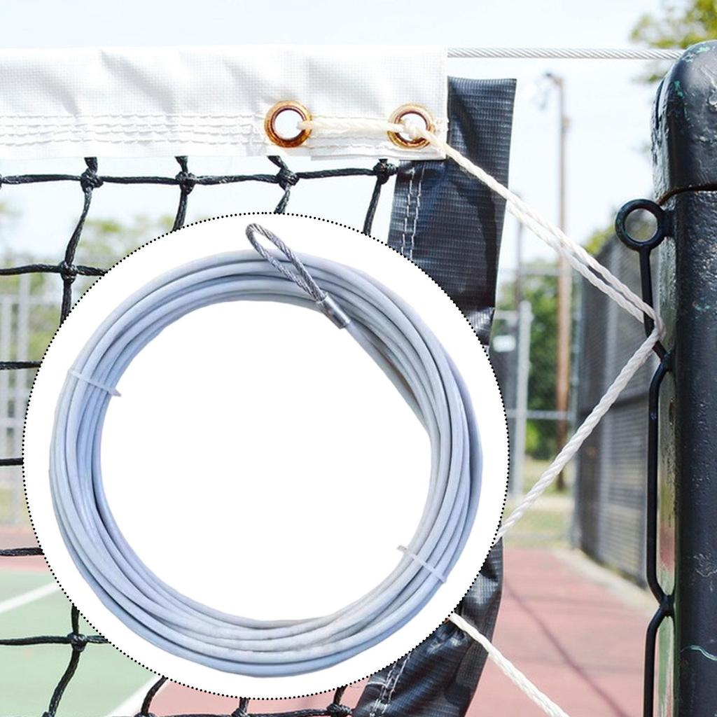 Tennis Net Cable Professional 45.3 ft Tennis Court Accessories Headline Cord Steel Wire Strap Volleyball Net Steel Cable