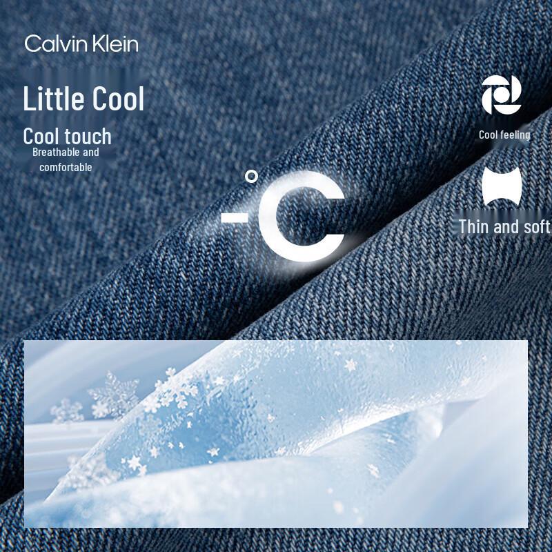 Calvin Klein Men's Tencel Blend Distressed Loose Jeans