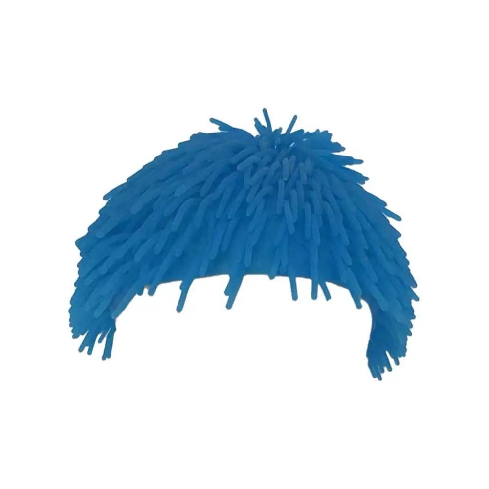 

Soft Spiky Ball Prank Hat Portable Colorful Headgear Unique Funny Headwear Halloween Party синій