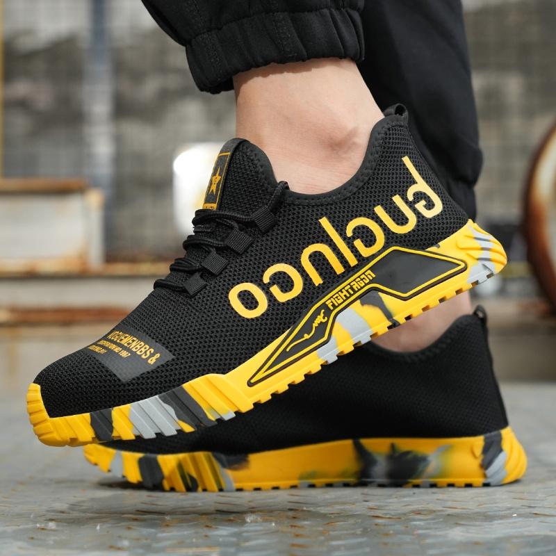 Fashion Indestructible Steel Toe Protective Safety Shoes Slip Resistant Abrasion Resistant Work Shoes Men Kevlar Insoles Sneaker