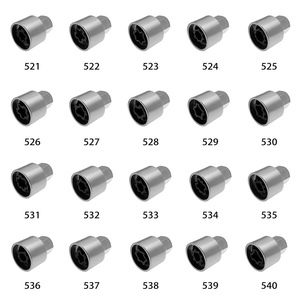 21Pcs Security Master Locking Wheel Nut Key Antitheft Screw Socket Wrench Tool Kit Replacement for