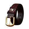 3.8Cm Retro Fashion Trend Versatile First-Layer Cowhide Woven Belt Men'S Genuine Leather Copper Buckle Woven Belt