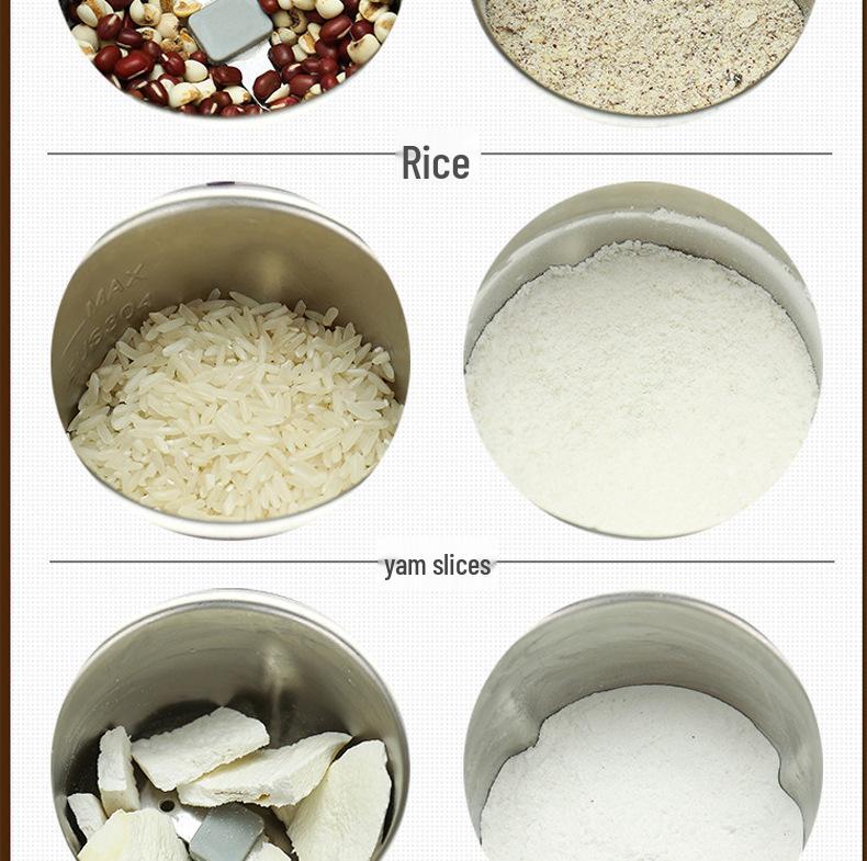 Multifunctional Electric Grinder for Grains, Coffee Beans, and Herbal Powder