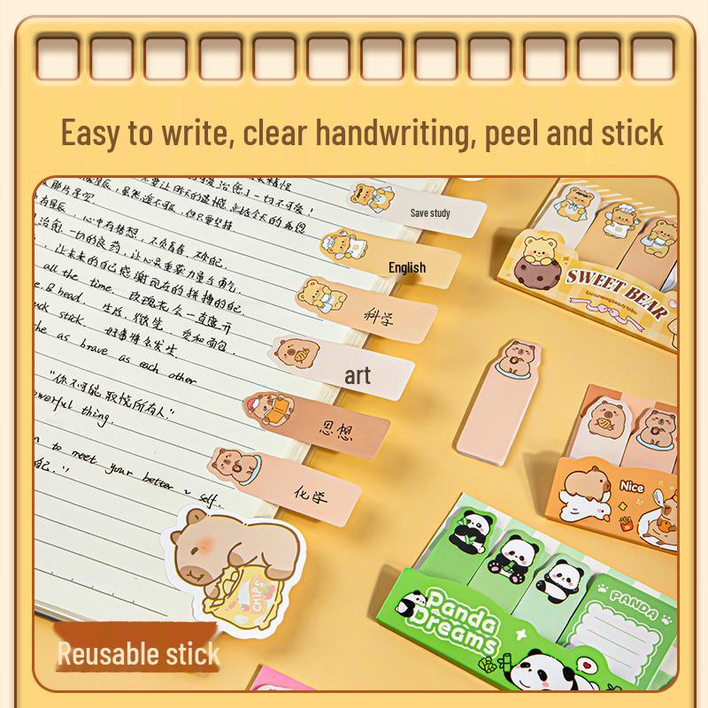 Creative Panda Sticky Notes - Large Notepad for Office and Student Use