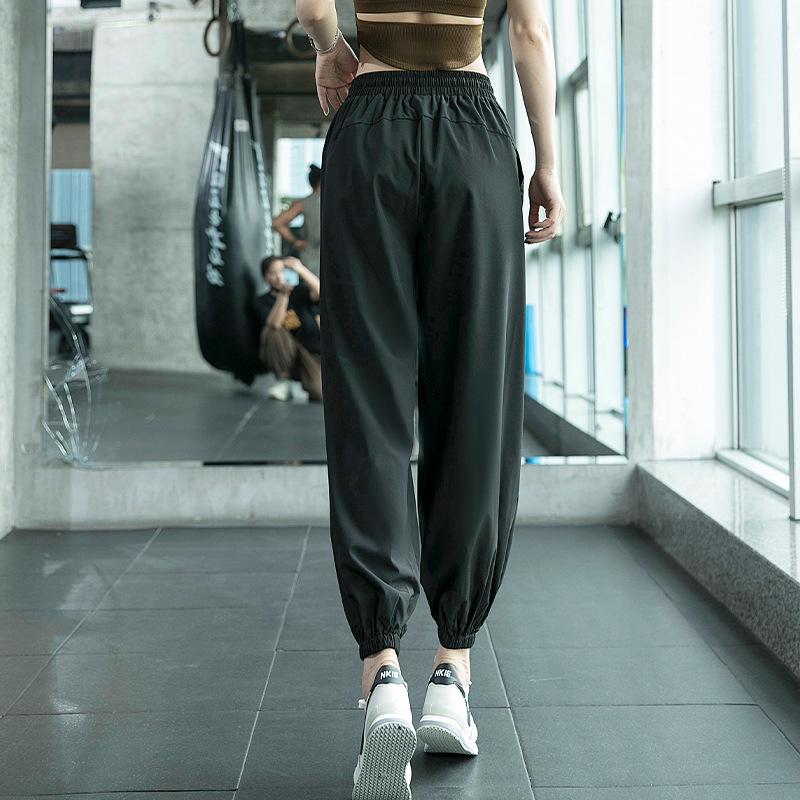 Women's Yoga Pants with Pockets - Quick Dry, Cuffed, Drapey Lantern Design