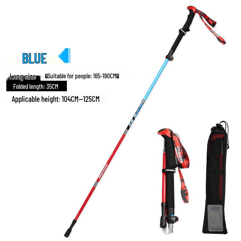 RUIFULAICK Carbon Fiber 5-Section Folding Trekking Pole