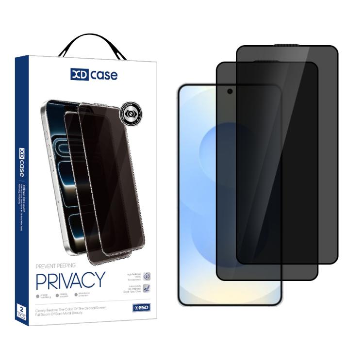 

XDcase 2pcs / Pack Silk Screen Printed Anti-Peep Tempered Glass Screen Protector, Support Fingerprint Unlock For Samsung Galaxy S26 5G