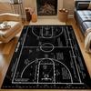 Multiple Sizes Basketball Court Layout Carpet for Living Room Bedroom Sofa Home Decor Rus Non-slip Floor Mat Luxury Gift