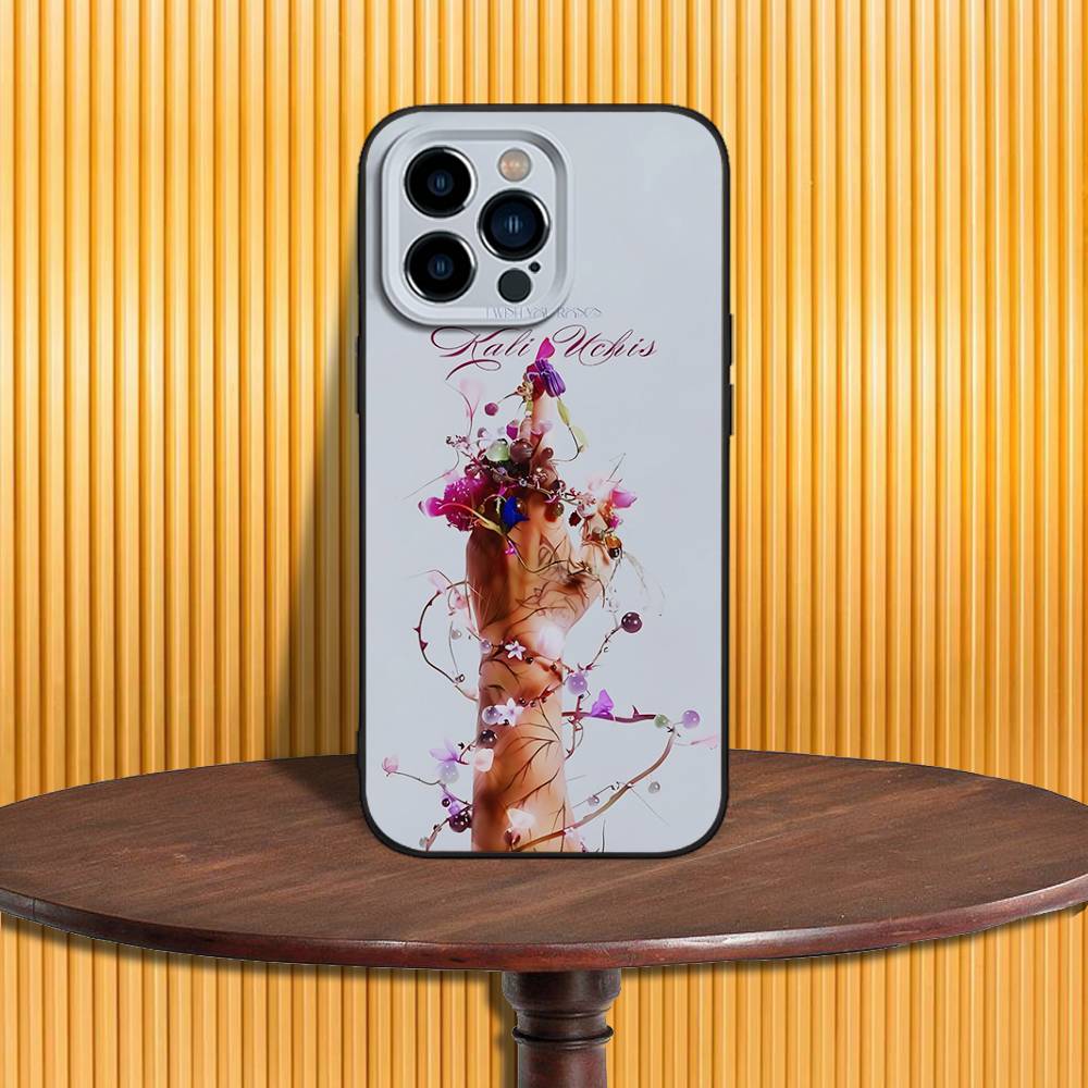 Kali U-Uchis Sincerely Phone Case For iPhone 17,16,15,14,13,12,11,Pro,Max,Plus,X,XS,SE4,E,Mini,Soft Black Case