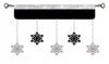 Christmas curtain Lambrequin SNOWFLAKES glamorous Christmas Winter 90 red