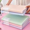 A4 File Folder Display Book 30/60 Pages Transparent Insert Paper Document Organizer Bag Office School Supplies Stationery