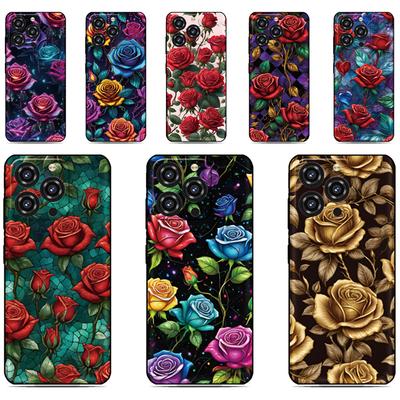 Rose Flower Back Cover for Sony Xperia 10 1 VII VI 5 II III IV V 2023 XZ5 XZ4 XZ3 XZ2 Compact XA1 XA2 TPU Soft Phone Case