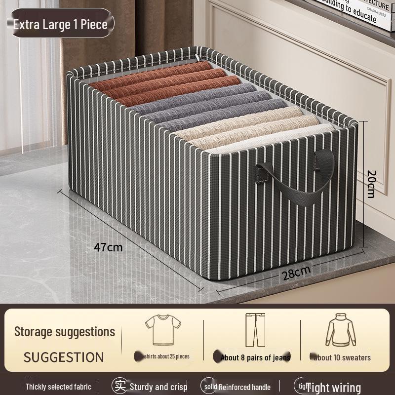 Steel Frame Foldable Fabric Organizer for Clothes, Pants, and Underwear