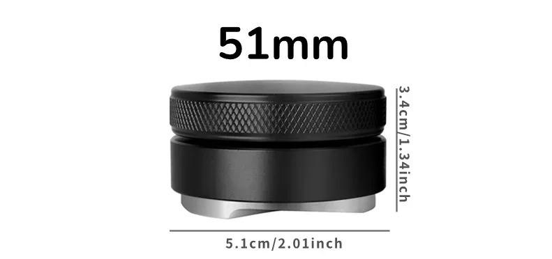 Lightweight Coffee Distributor, 3-Blade Flat Base Leveler Tamper, Macaron-Style Powder Hammer, Universal 51mm/53mm/58mm