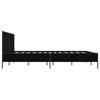 Bed Frame Black 120x190 cm Engineered Wood and Metal