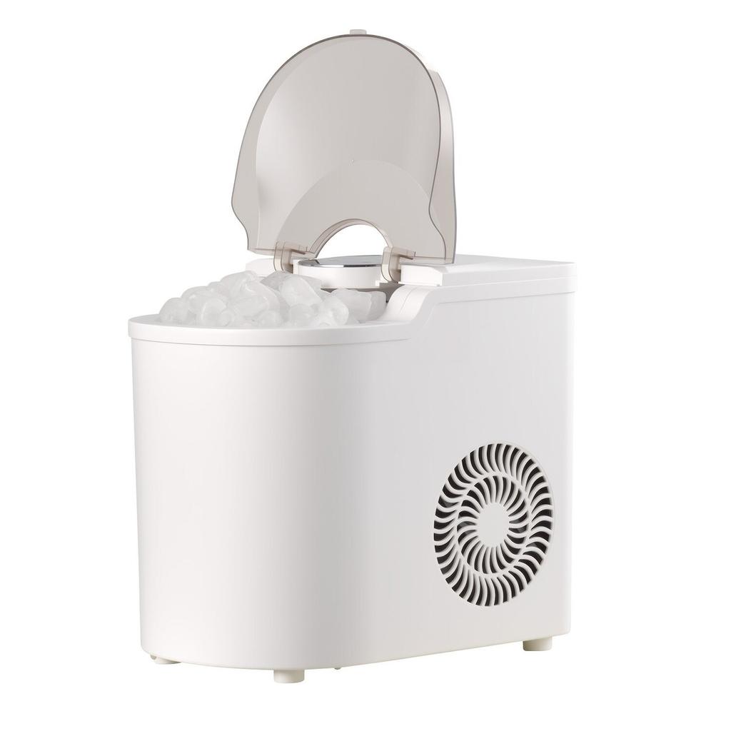 Countertop Ice Maker, 7 Cubes Ready In 6 Mins, 11.8 Kg Per Day, Self-Cleaning Portable Machine with Ice Scoop, Ice-Making Machine with 2 Sizes Bullet