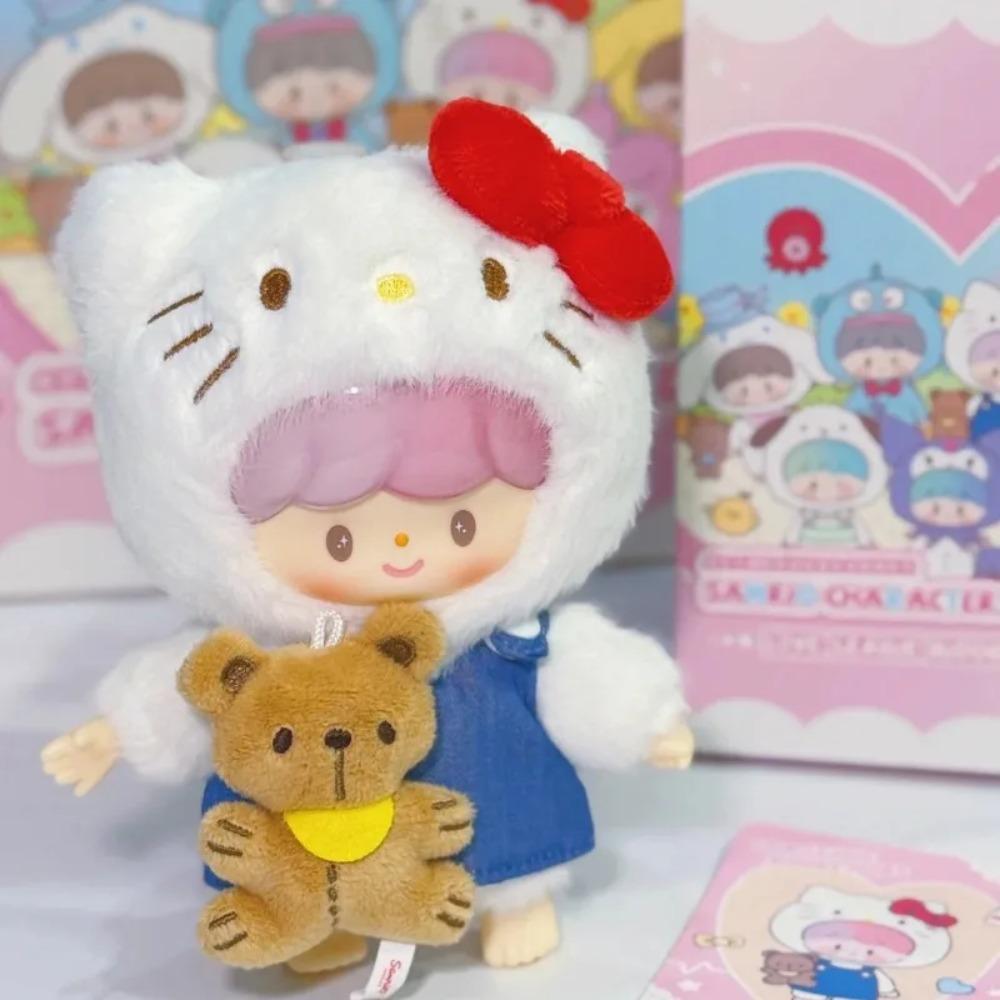 Genuine Sanrio Family Characters X ZZoton Love-league Buddies Series Vinyl Doll Blind Box Cute Hello Kitty Kuromi Melody Toy