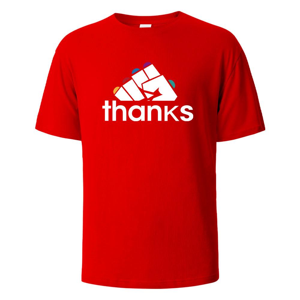 Thanks Funny Graphic Printing TShirts Comfortable Summer Pure Cotton Tops For Men Women My Body My Choice Basic Men Clothing