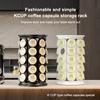 K Cups Holder Carousel Stand 40 Pods Storage Rack Rotating Coffee Capsule Organizer 360-Degree Rotating Coffee Pods Holder