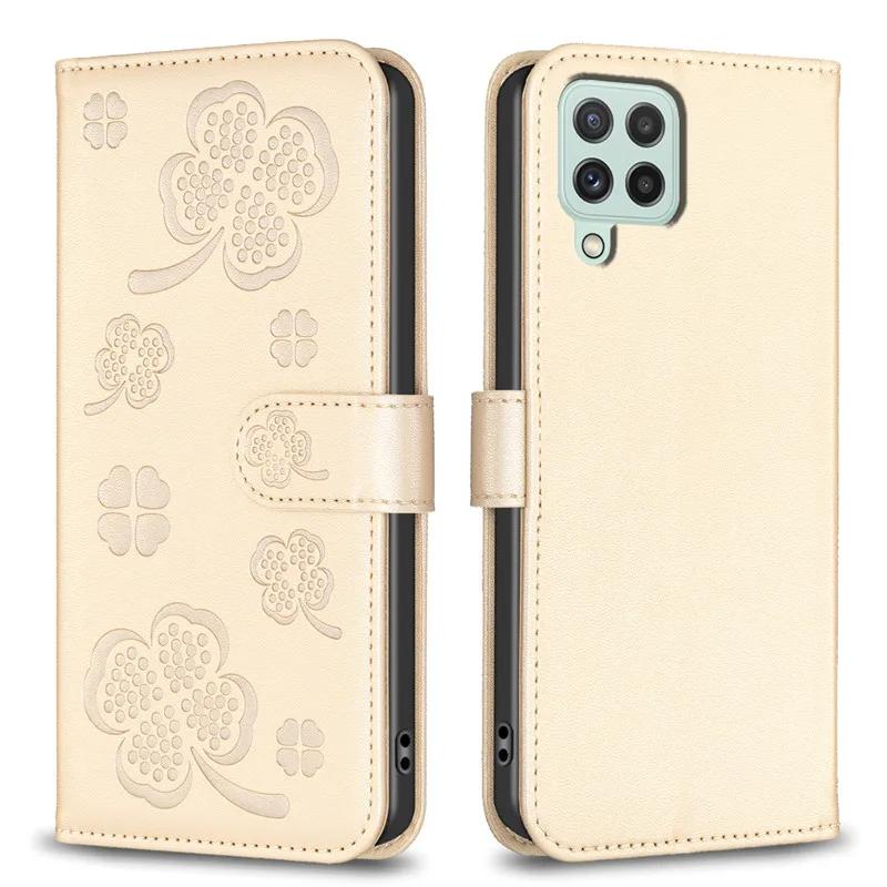 Portfel Etui z Klapką na Telefon Samsung Galaxy A12 Classic Skórzane Etui na Samsung A12 SM-A125F A42 5G A02S Slot na Kartę Tylna Klapka